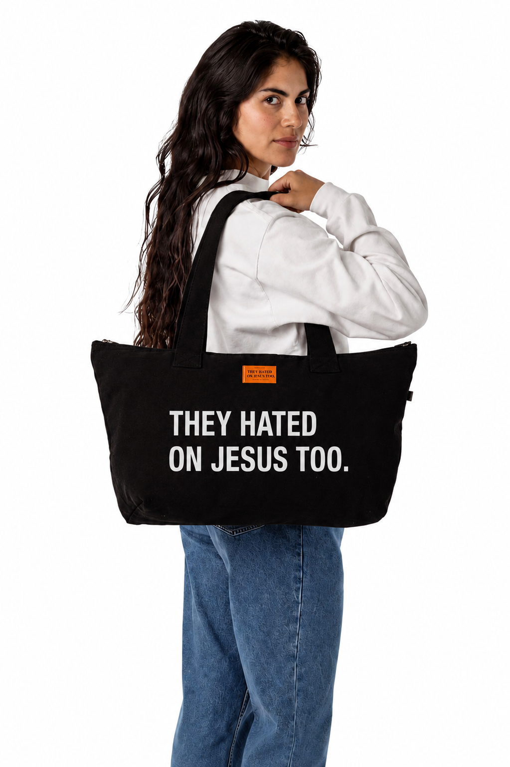 THJT ZIP TOTE (BLACK)